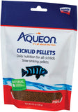 Aqueon Cichlid Slow Sinking Fish Food Pellets, Medium Size, 25 Ounce