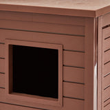 Amazon Basics Cat Litter Box Enclosure, Easy Assembly Furniture Style Cover, Double Door