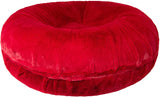 Bessie and Barnie Signature Short Shag Red Rabbit Luxury Extra Plush Faux Fur Bagel Pet/Dog Bed (Multiple Sizes)