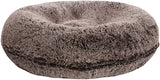BESSIE AND BARNIE Signature Frosted Willow Luxury Shag Extra Plush Faux Fur Bagel Pet/Dog Bed (Multiple Sizes)