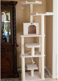 Armarkat Cat Tree Model B7801, Alabaster, 32"(L)X27"(W)X78"(H)