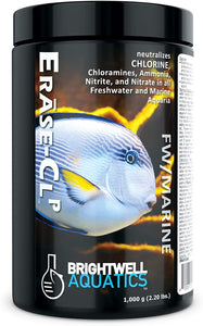 Brightwell Aquatics Erase CL P - Neutralizes Chlorine, Chloramines, Ammonia, Nitrite & Nitrate in Freshwater & Marine Aquariums, 20 Kg