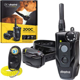 Dogtra 200C Remote Training Collar - 1/2 Mile Range, Waterproof, Rechargeable, 100 Training Levels, Vibration - Includes PetsTEK Dog Training Clicker