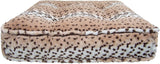 Bessie and Barnie Aspen Snow Leopard Luxury Extra Plush Faux Fur Rectangle Pet/Dog Bed (Multiple Sizes)