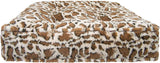 Bessie and Barnie Giraffe Luxury Extra Plush Faux Fur Rectangle Pet/Dog Bed (Multiple Sizes)