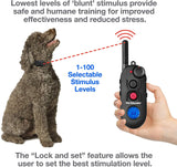 Educator PE-900 Pro 1/2 Mile E-Collar Remote Dog Training Collar With Vibration, Tapping Sensation and Pavlovian Stimulation , Black