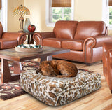 Bessie and Barnie Giraffe Luxury Extra Plush Faux Fur Rectangle Pet/Dog Bed (Multiple Sizes)