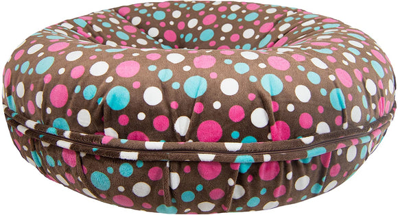 BESSIE AND BARNIE Signature Cake Pop Luxury Extra Plush Faux Fur Bagel Pet/Dog Bed (Multiple Sizes)