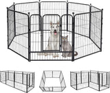 Dogelsy Dog Playpen 8/16 Panels Heavy Duty Puppy Playpen Foldable Dog Fence Pet Playpen with Door for Small Medium Dogs Indoor & Outdoor (28" Wx31.5 H, 8 Panels)