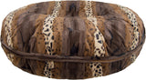 BESSIE AND BARNIE Signature Wild Kingdom Luxury Extra Plush Faux Fur Bagel Pet/Dog Bed (Multiple Sizes), S- 30"