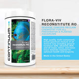 Continuum Aquatics Flora Viv Reconstitute RO – Reverse Osmosis Mineral Ion Supplement for Freshwater and Planted Aquariums