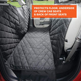 4Knines Floor Hammock for Crew Cab Trucks (Black, Passenger Side Split).