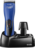 Andis 68205 Cordless Pulse Ion Adjustable Blade Clipper, Professional Animal/Dog Grooming, Blue, RBC
